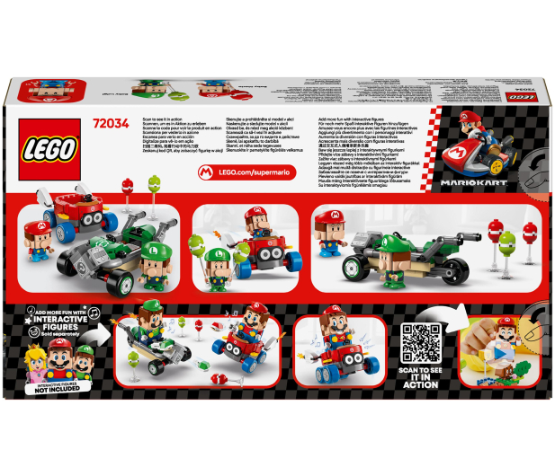 LEGO Super Mario 72034 Mario Kart™ – Baby Mario kontra Baby Luigi - 1284252 - zdjęcie 5